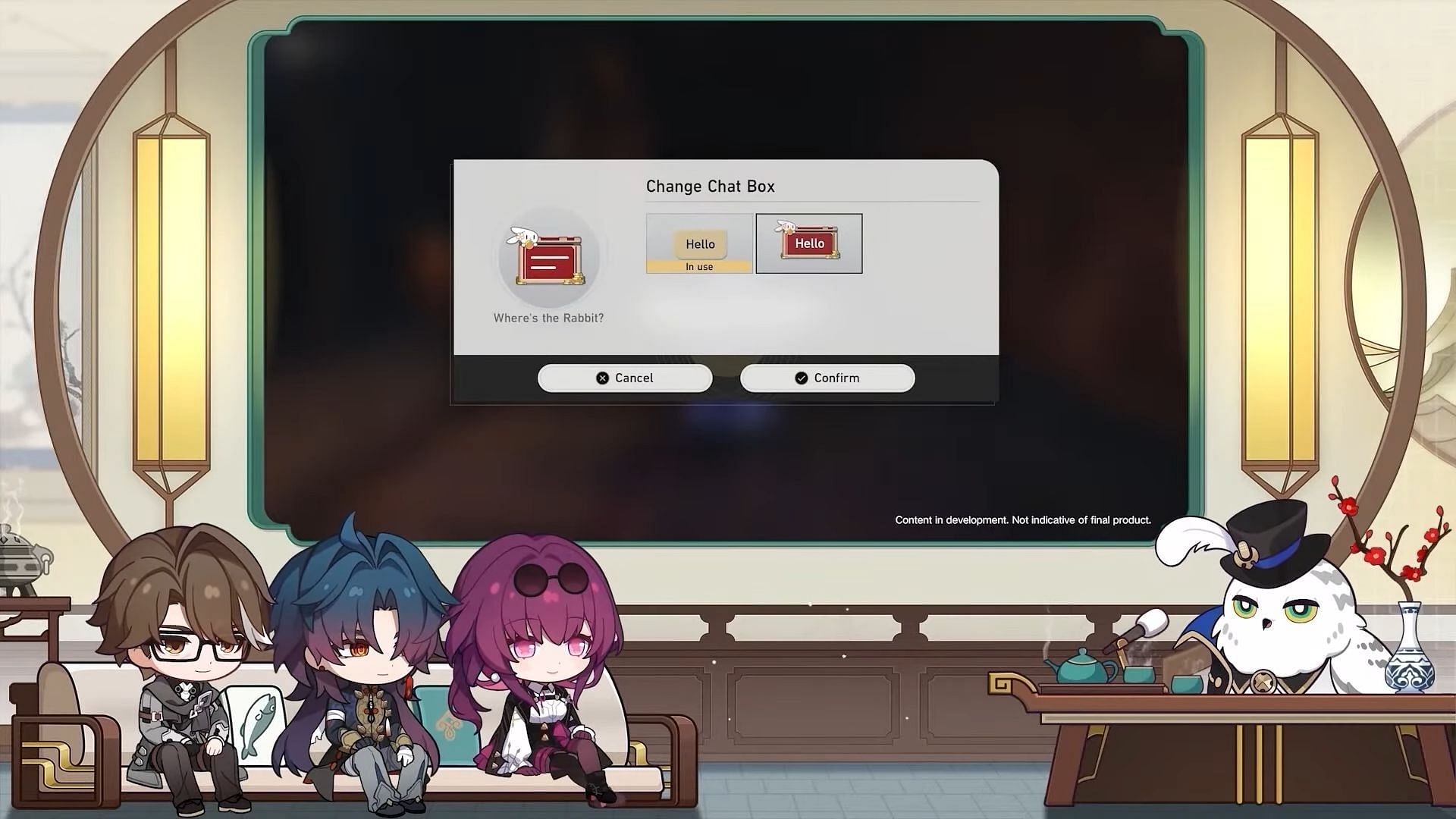 The Chat Box Changing window (Image via Honkai Star Rail YouTube Channel)