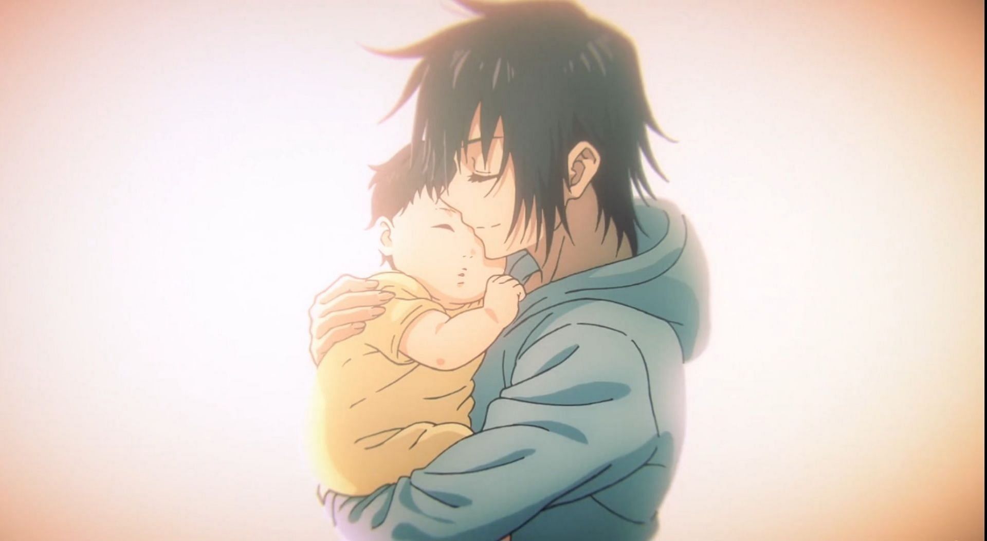 Megumi and his mother in Toji&#039;s memory (Image via MAPPA)