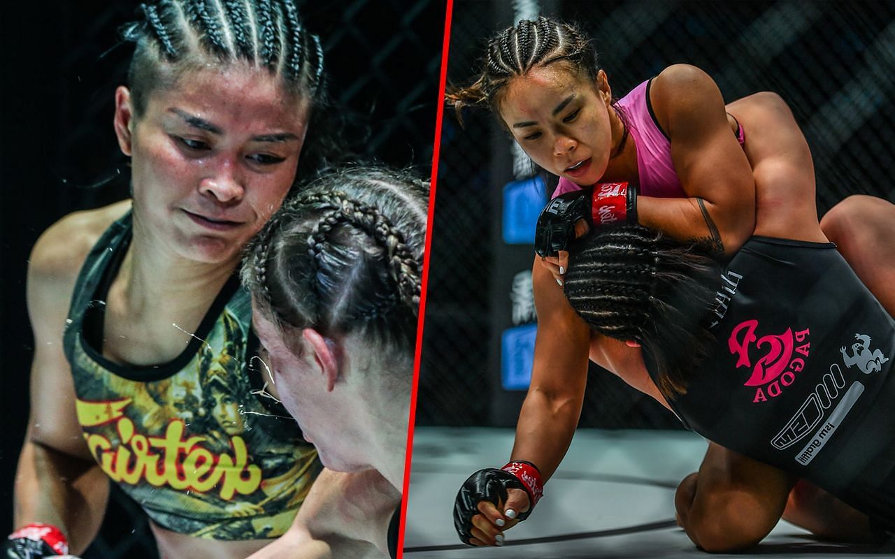 Stamp Fairtex (left) and Ham Seo Hee (right).