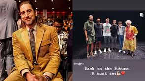 Jets QB Aaron Rodgers delivers three-word verdict on "Back to the Future" Broadway musical