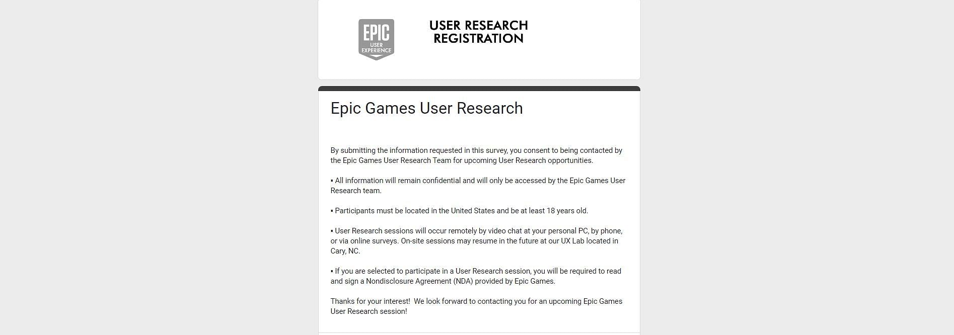 Fill up the form with correct information (Image via Epic Games)