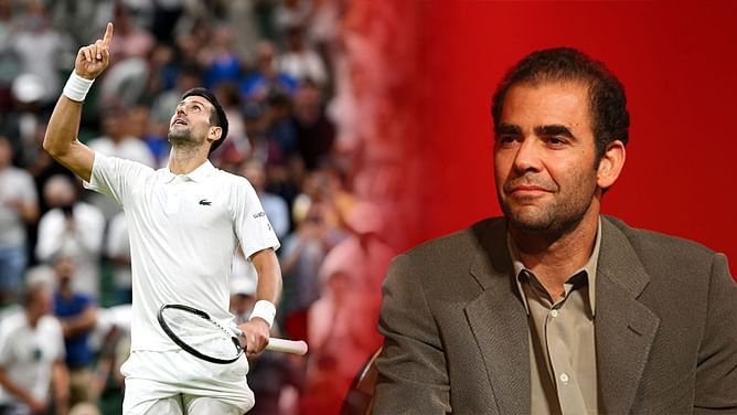 Novak Djokovic equals Pete Sampras' Wimbledon tally of consecutive match wins, now trails only Borg and Federer