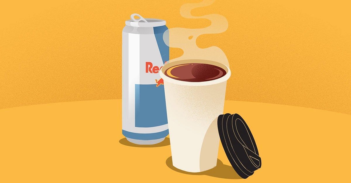Coffee and energy drinks have become popular choices for those looking for an extra boost of energy (Image via Healthline)