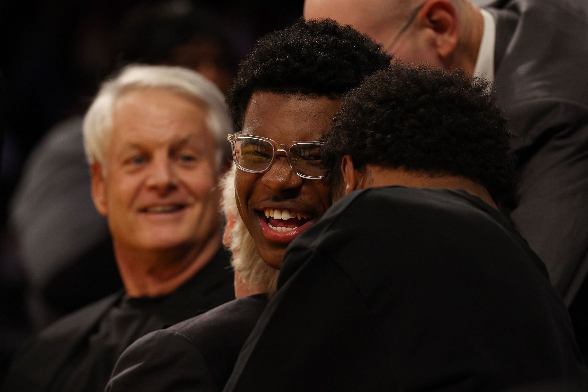 Bryce James during Oklahoma City Thunder vs LA Lakers game.