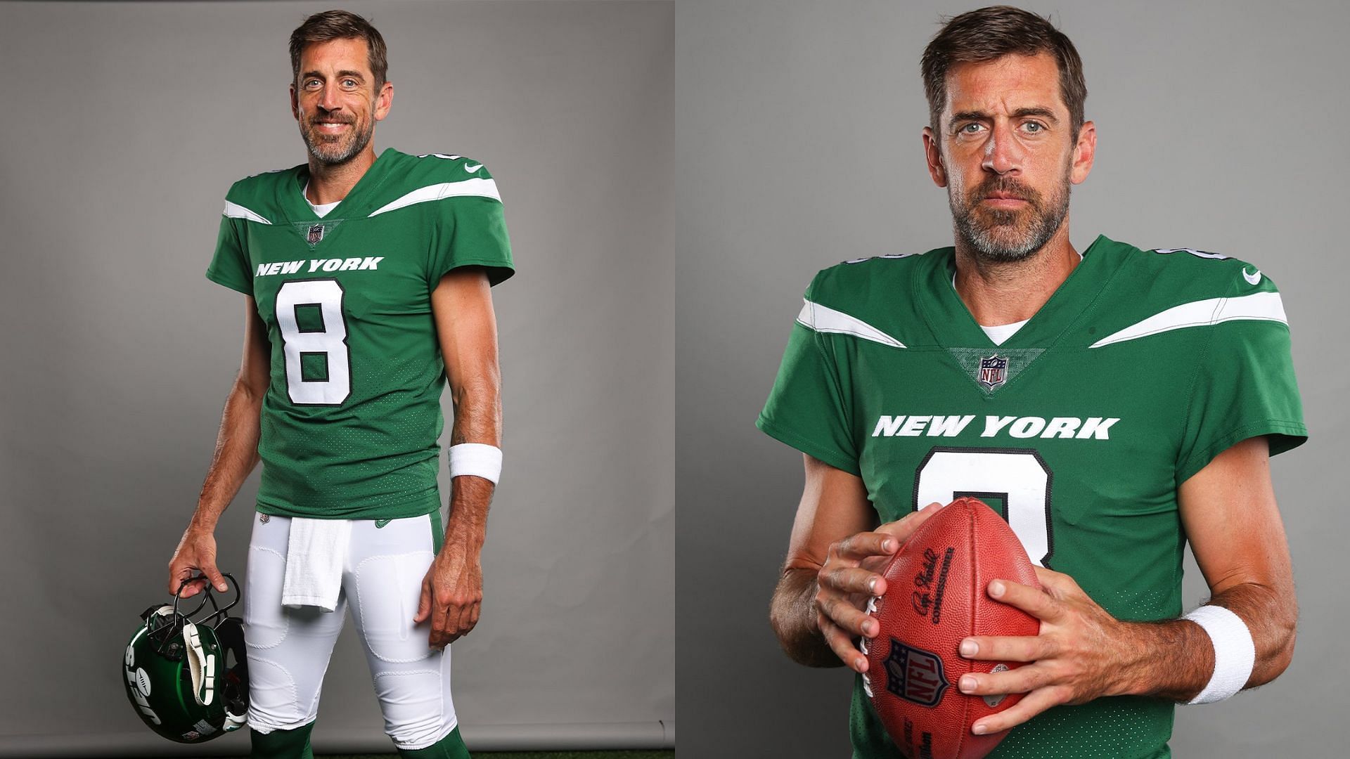 Aaron Rodgers Gets Labelled A ‘drug Addict By Fans As Supremely Underwhelming Jets Uniform