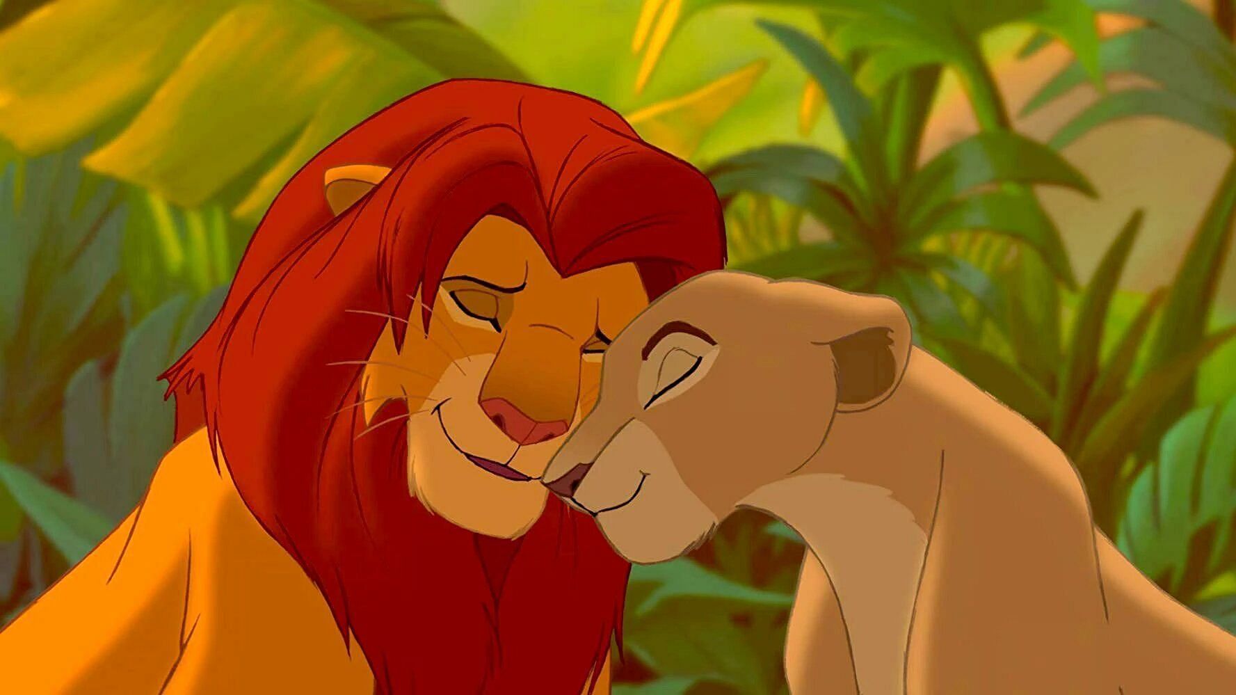 Simba and Nala in the 1994 Lion King movie (Image via Disney).