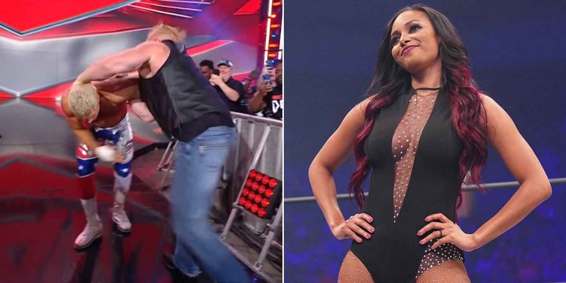 Brandi Rhodes reacted to Cody and Brock