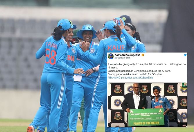 "A sweet win" - Twitter reacts after India women's team beat Bangladesh comprehensively in 2nd ODI to keep series alive