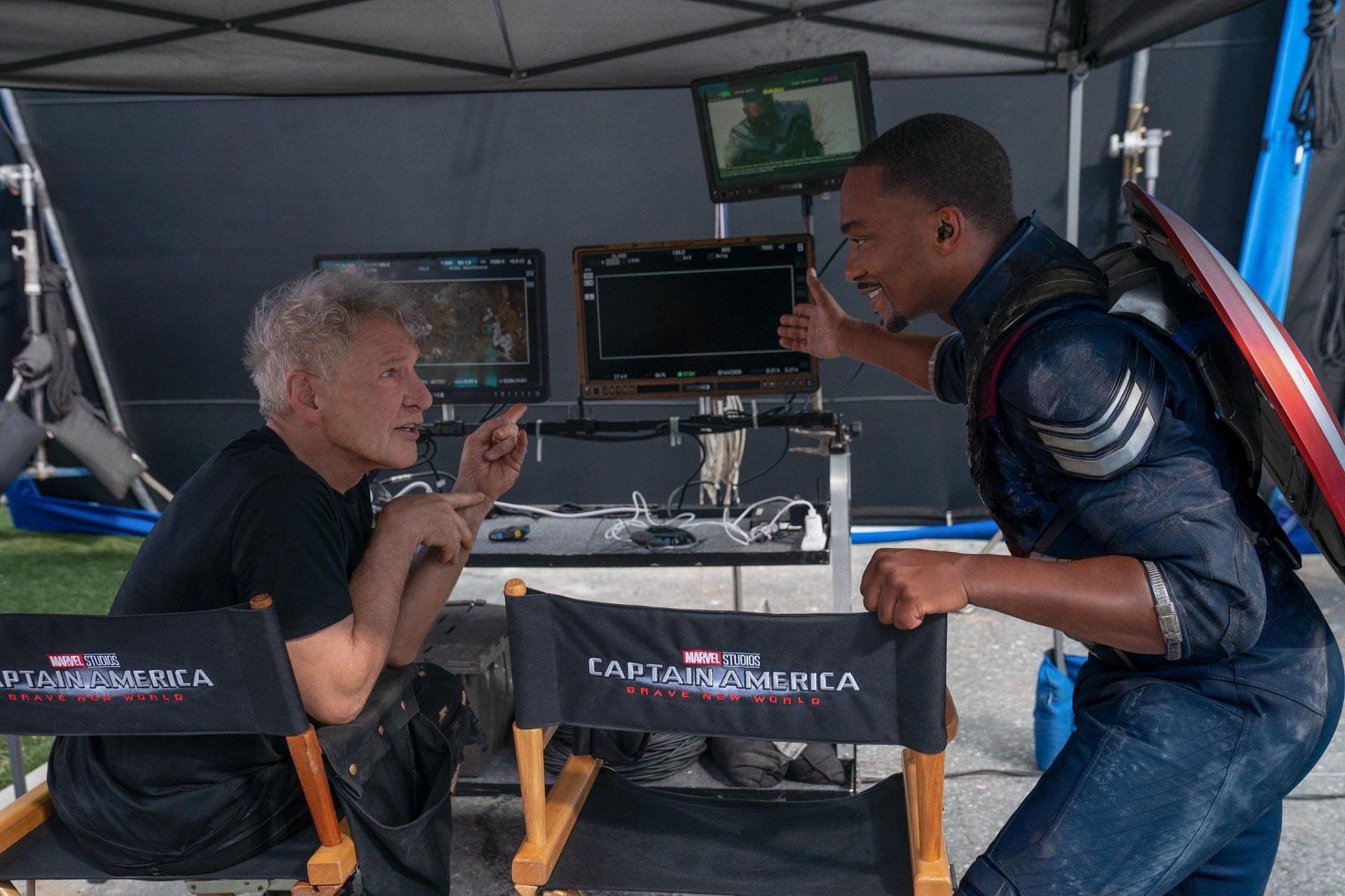 Behind the Curtain: Anthony Mackie&#039;s eyebrow-raising story adds an air of mystery to the Red Hulk speculation in Captain America: Brave New World (Image via Marvel Studios)