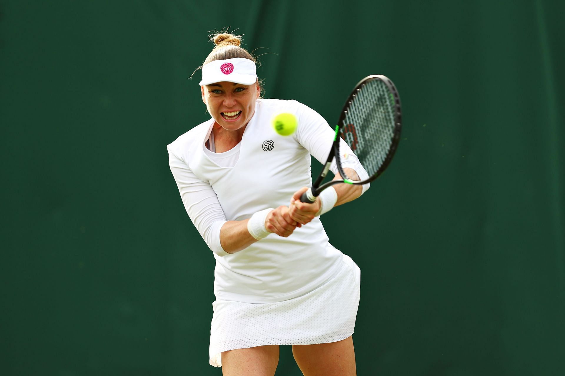 Vera Zvonareva at the Wimbledon Championships.