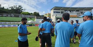 [WATCH] Virat Kohli and Rohit Sharma hand caps to Kishan & Jaiswal ahead of 1st IND vs WI Test