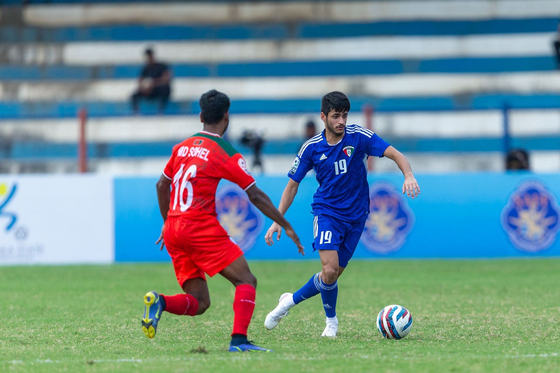 Kuwait became the first team to enter the SAFF Championship 2023 final with a win over Bangladesh. [Credits: AIFF]