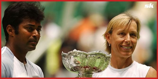 "Martina Navratilova walked into the men’s locker room at US Open, tapped me on my shoulder and said you are playing with me" - Leander Paes