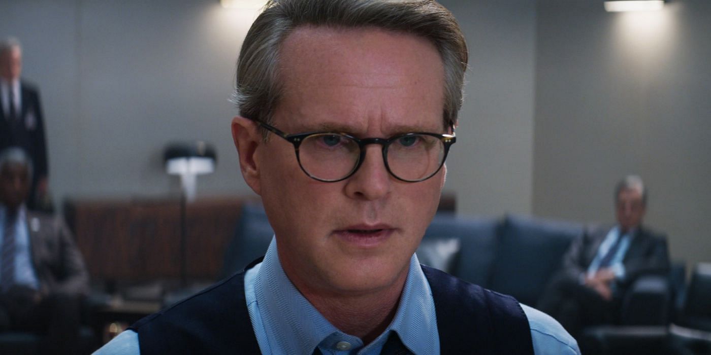 Cary Elwes as Secretary Denlinger (Image via Paramount)