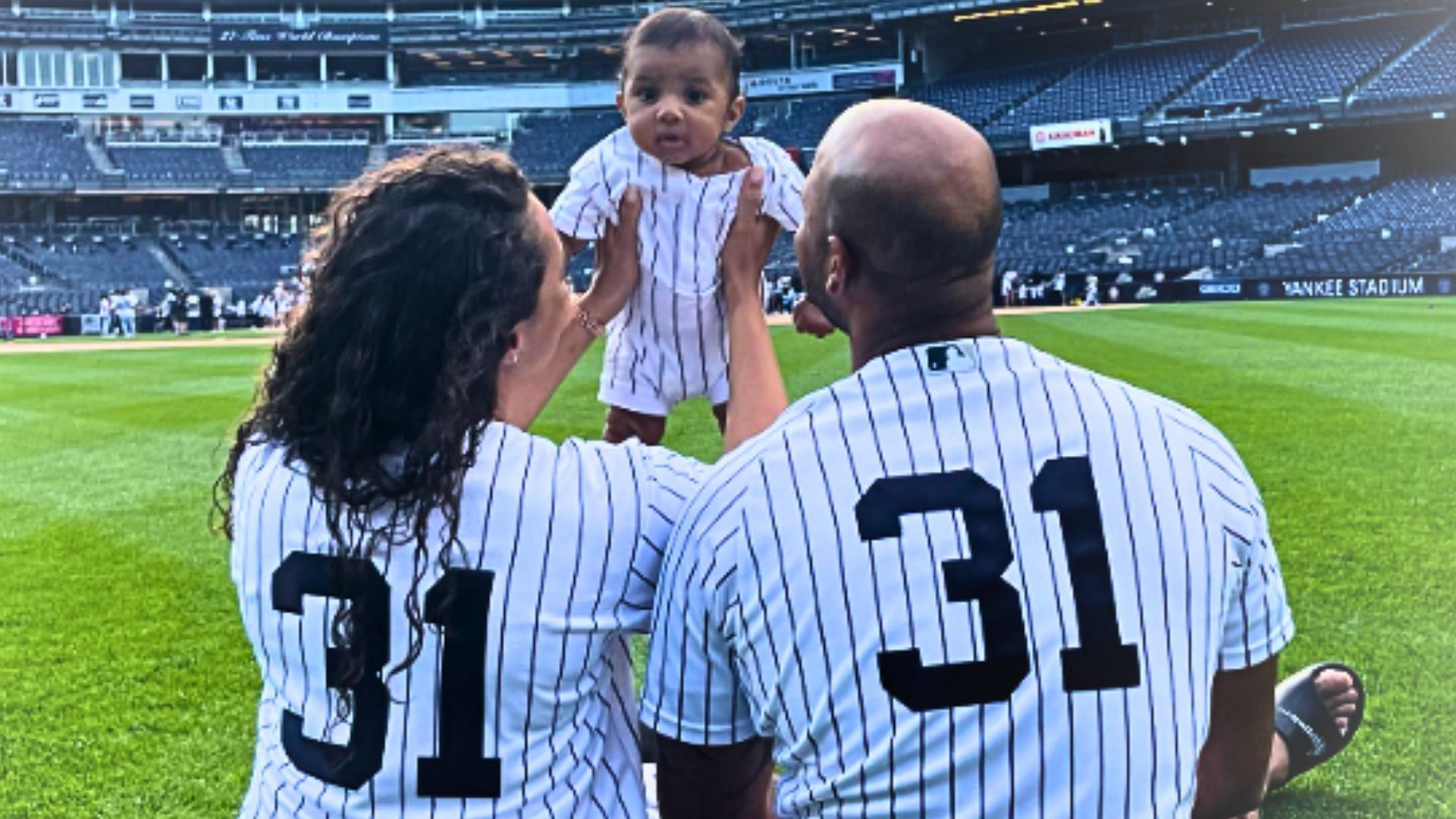 Aaron Hicks and Cheyenne Woods welcome baby boy in first photo