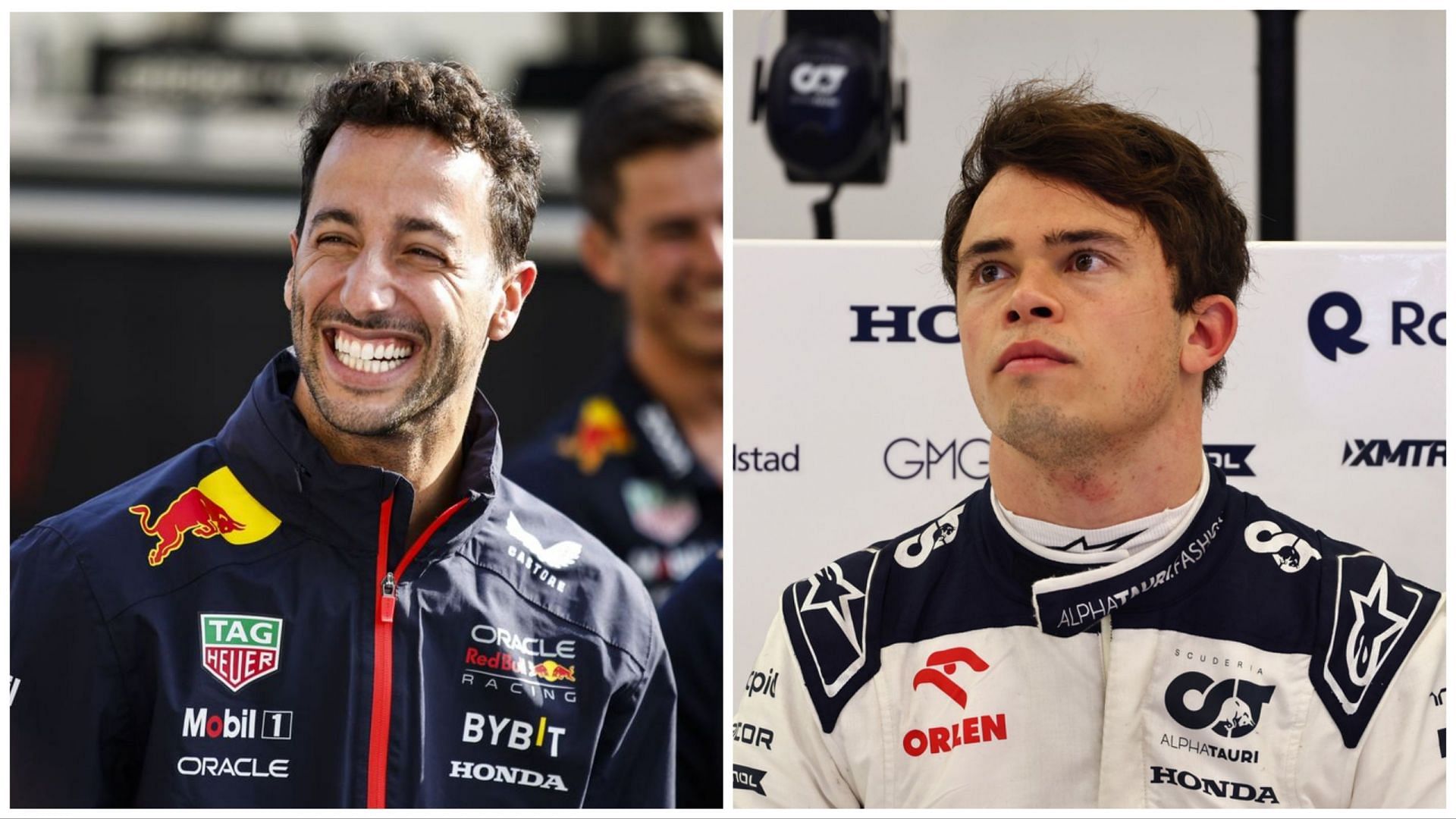 Daniel Ricciardo (L) to reportedly replace Nyck de Vries (R) at AlphaTauri