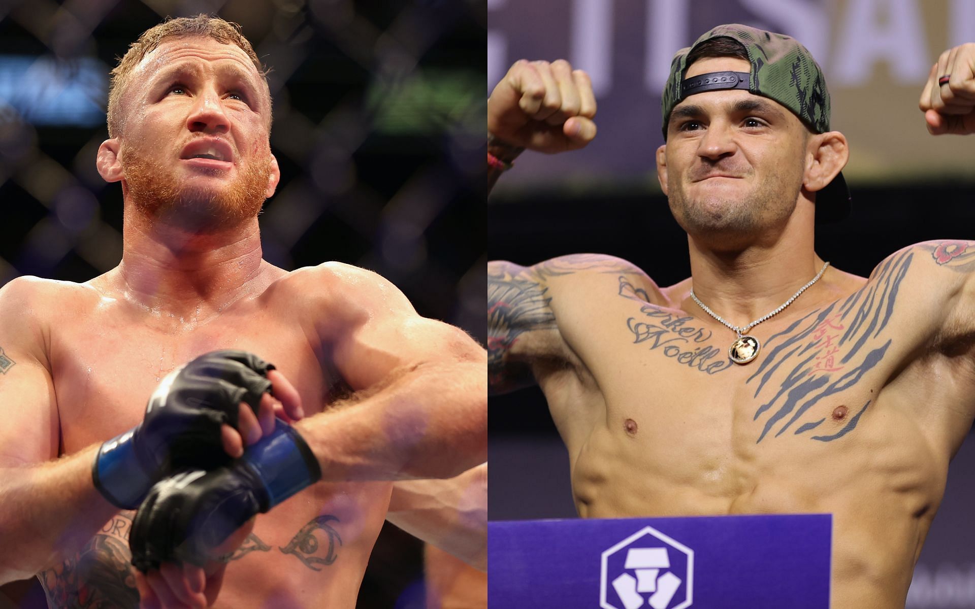 Justin Gaethje and Dustin Poirier [Image Credits: Getty Images]