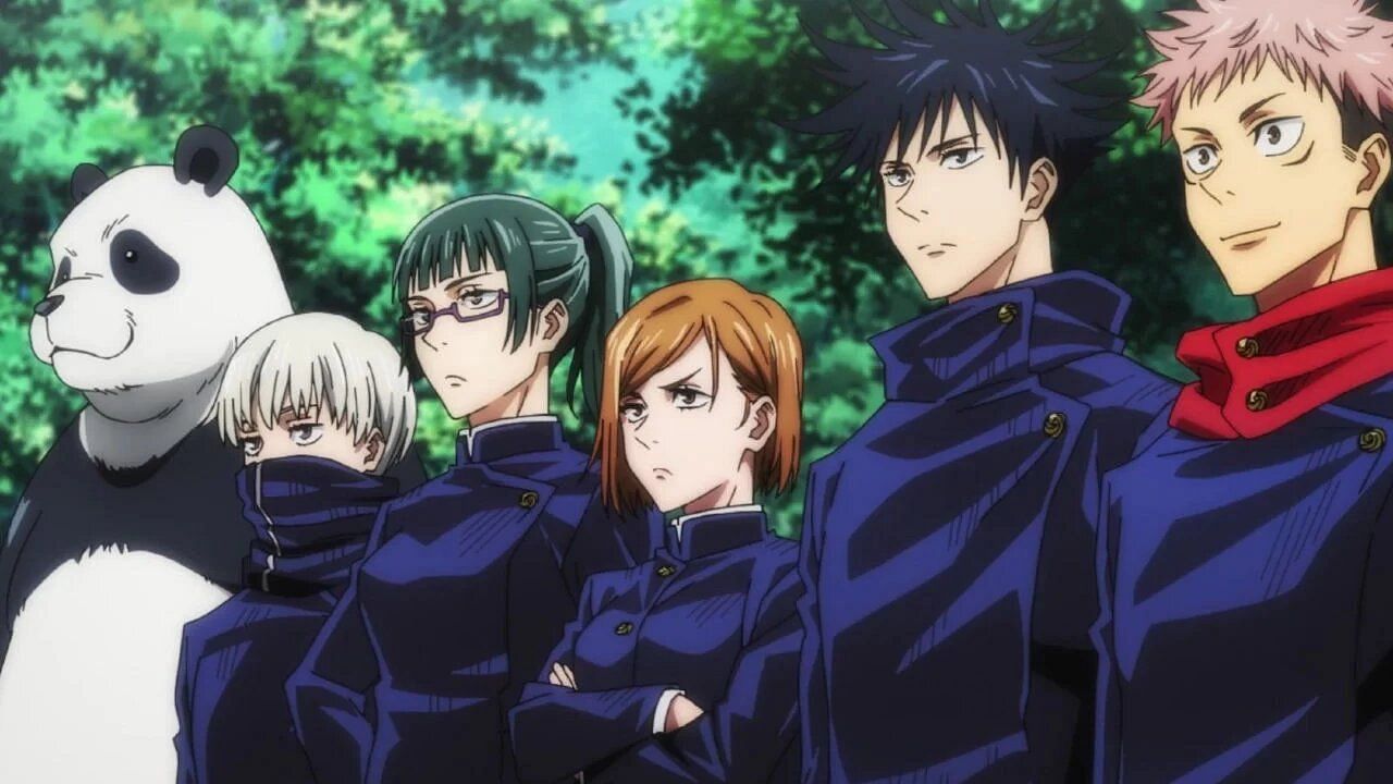 The main sorcerer students in Jujutsu Kaisen (Image via MAPPA).