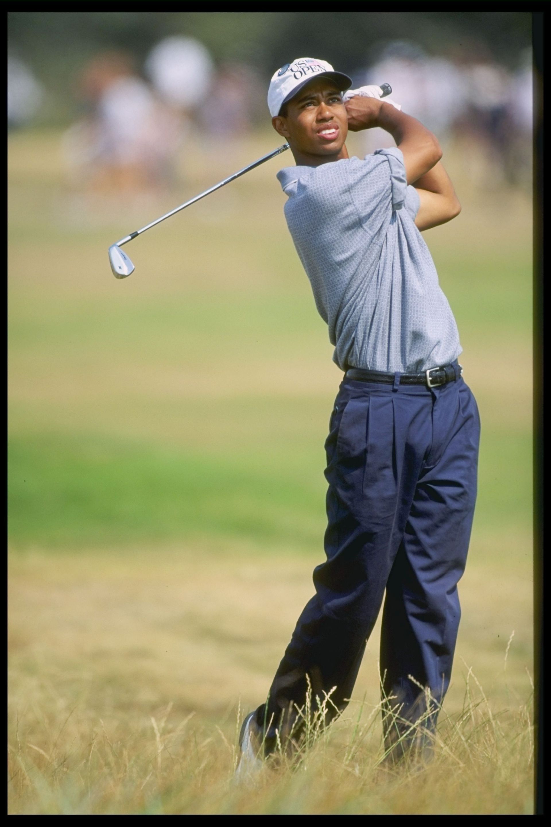 Tiger Woods at the Open in 1996 (Image via Getty)