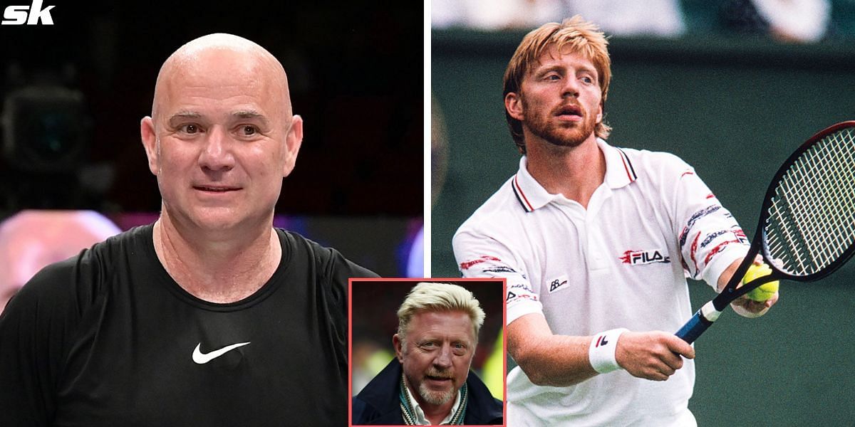 Boris Becker and Andre Agassi faced each other 14 times
