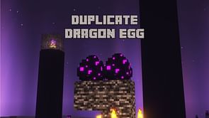 How to duplicate dragon egg in Minecraft