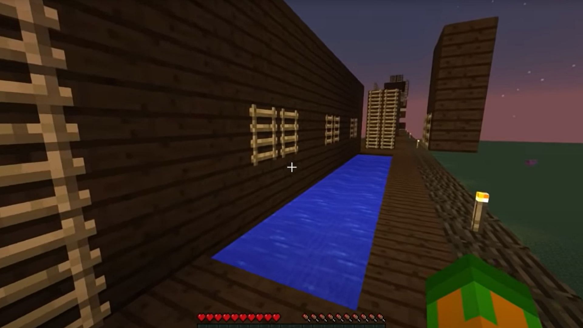 Consecutive ladder jumps (Image via Mojang Studios)