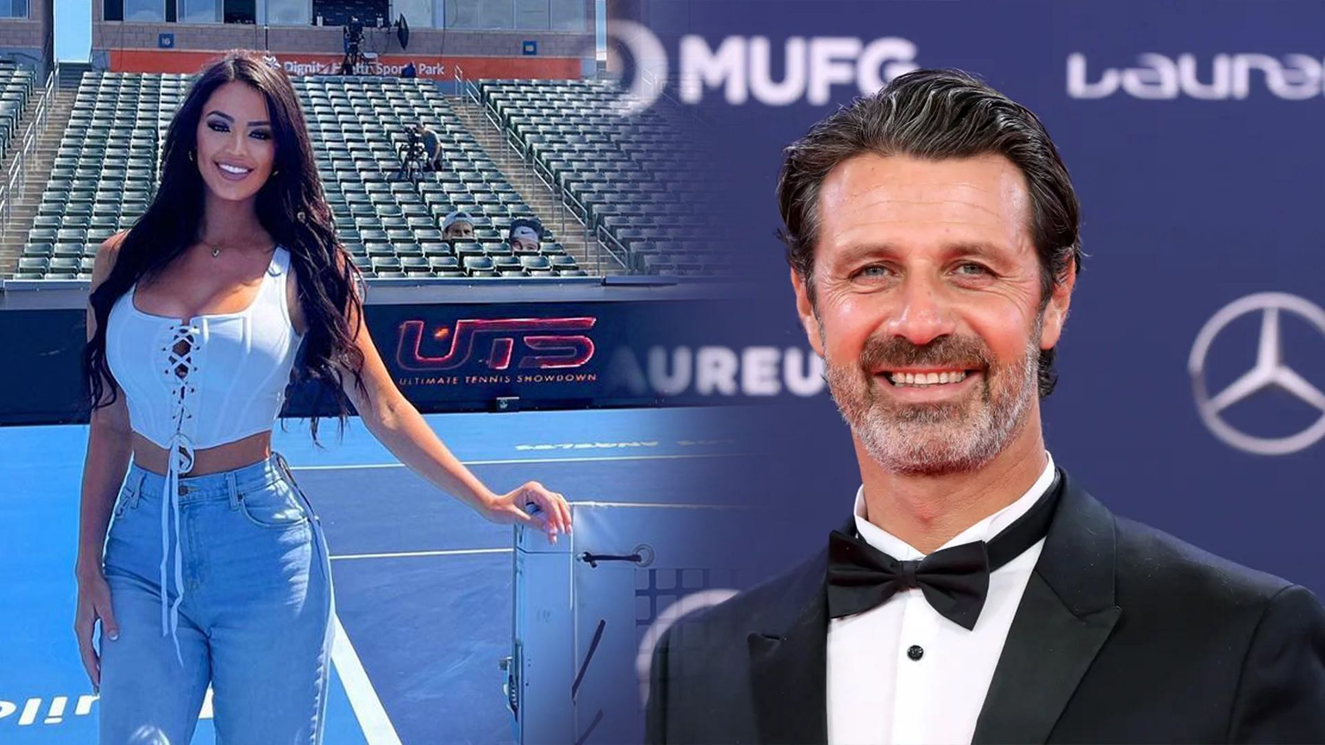 Rachel Stuhlmann (L) and Patrick Mouratoglou (R)