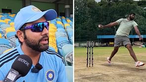 "We are in constant touch with the NCA"- Rohit Sharma gives update on Jasprit Bumrah's fitness