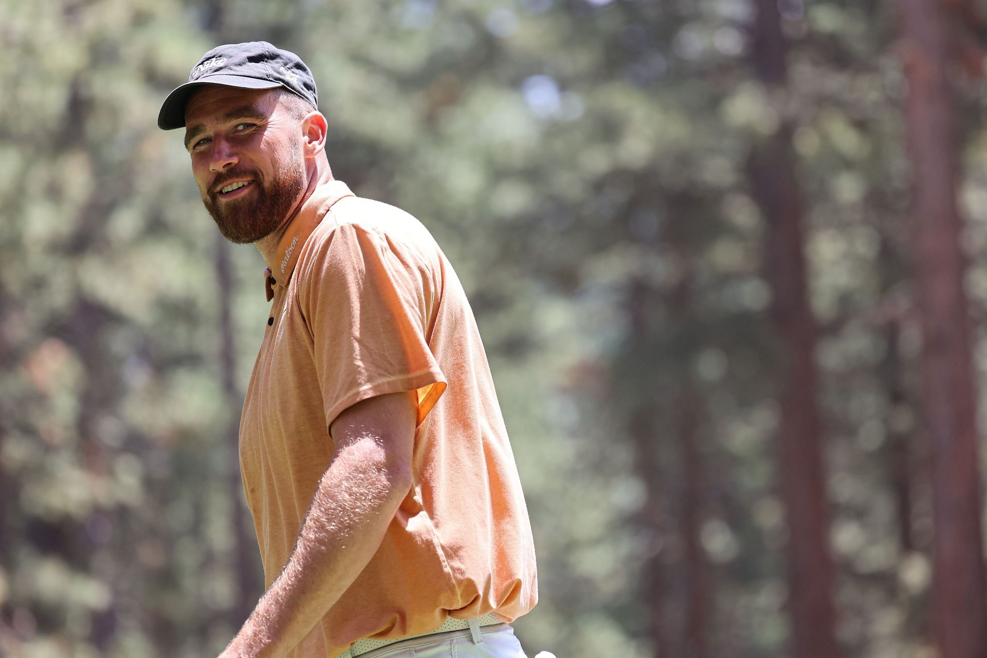 Travis Kelce at the 2023 American Century Championship, Day Three