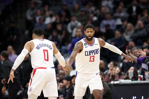 LA Clippers teammates Russell Westbrook and Paul George