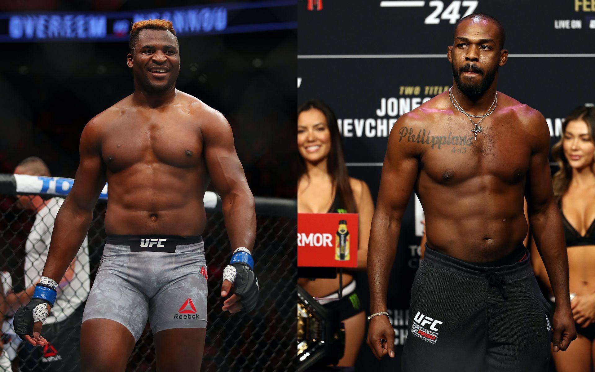 Francis Ngannou (left) and Jon Jones (right) [Image credits: Getty Images] 