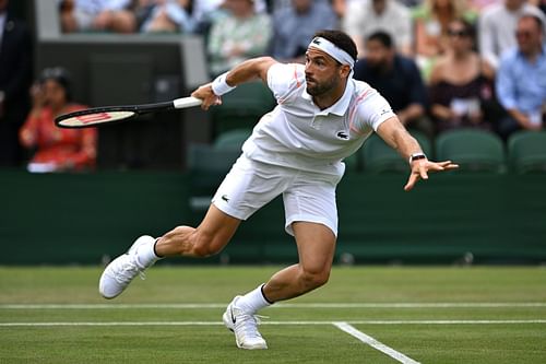 Grigor Dimitrov at the 2023 Wimbledon Championships.