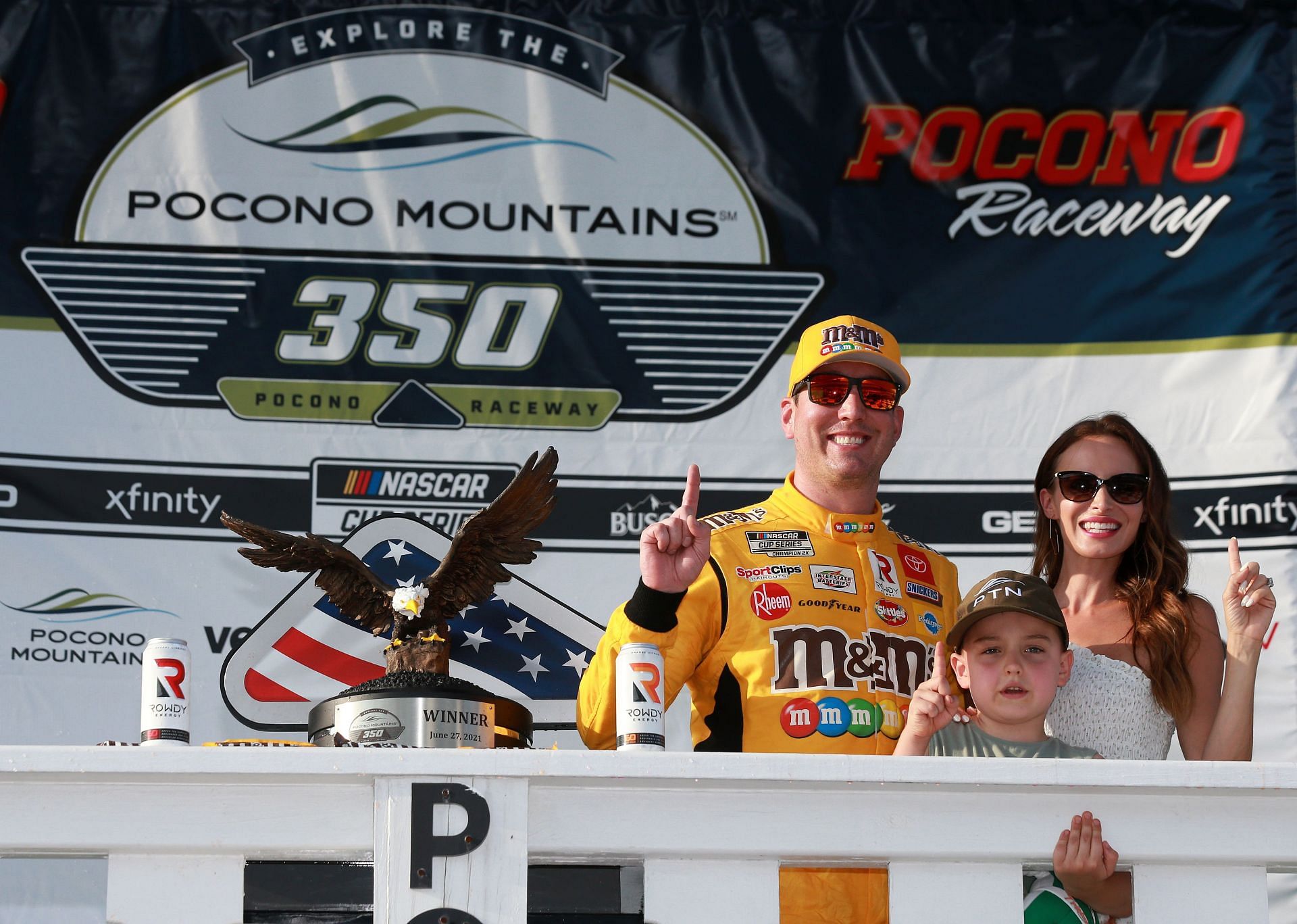 Kyle Busch and his family