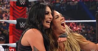 Sonya Deville and Chelsea Green celebrate title win with an iconic photo alongside top WWE executive