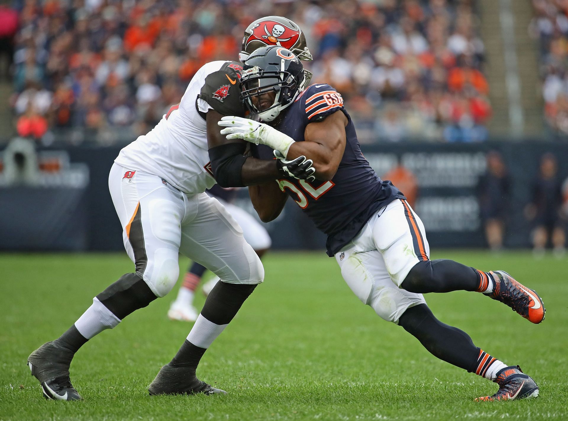 Demar Dotson during Tampa Bay Buccaneers v Chicago Bears