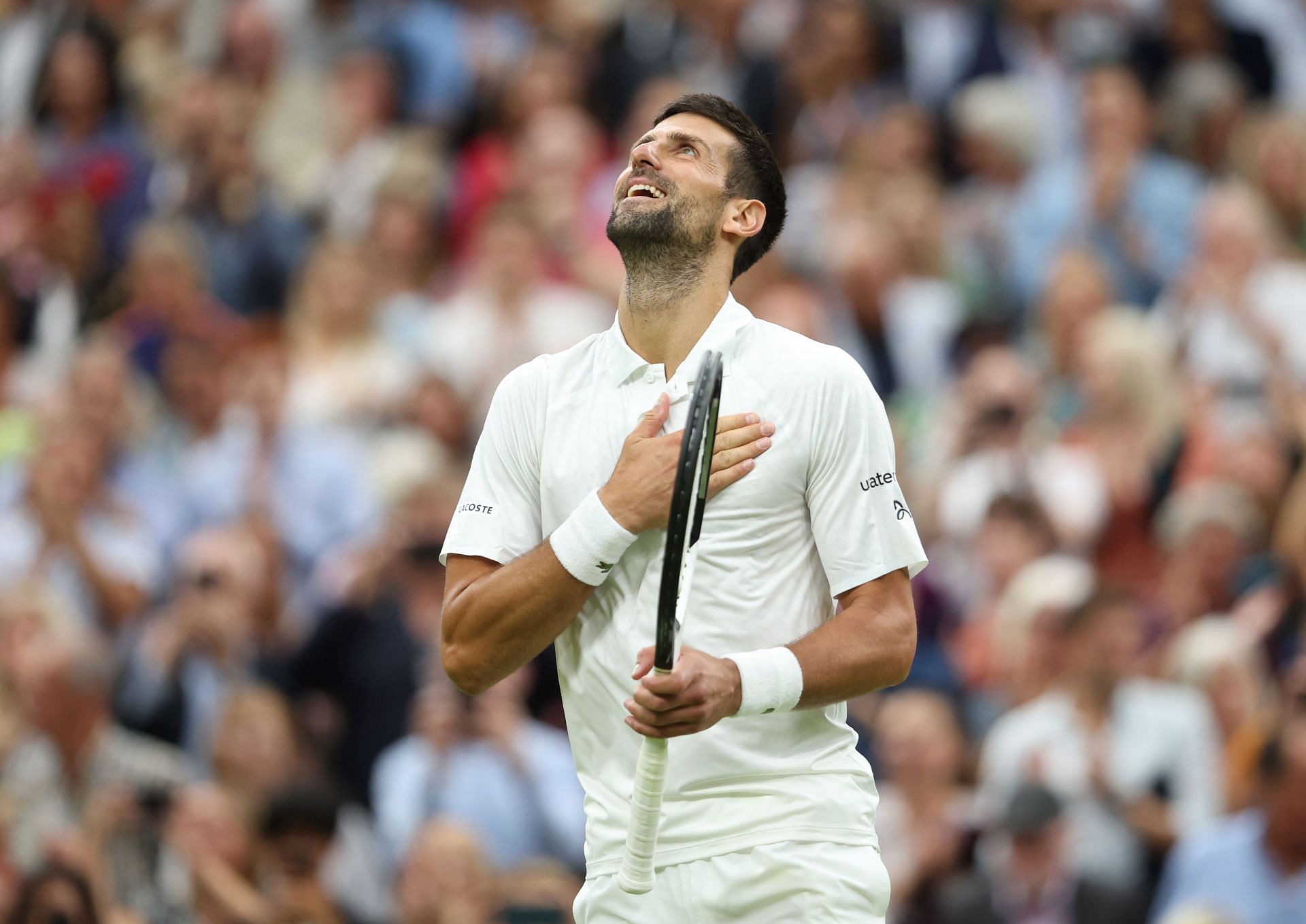 Novak Djokovic at the 2023 Wimbledon Championships