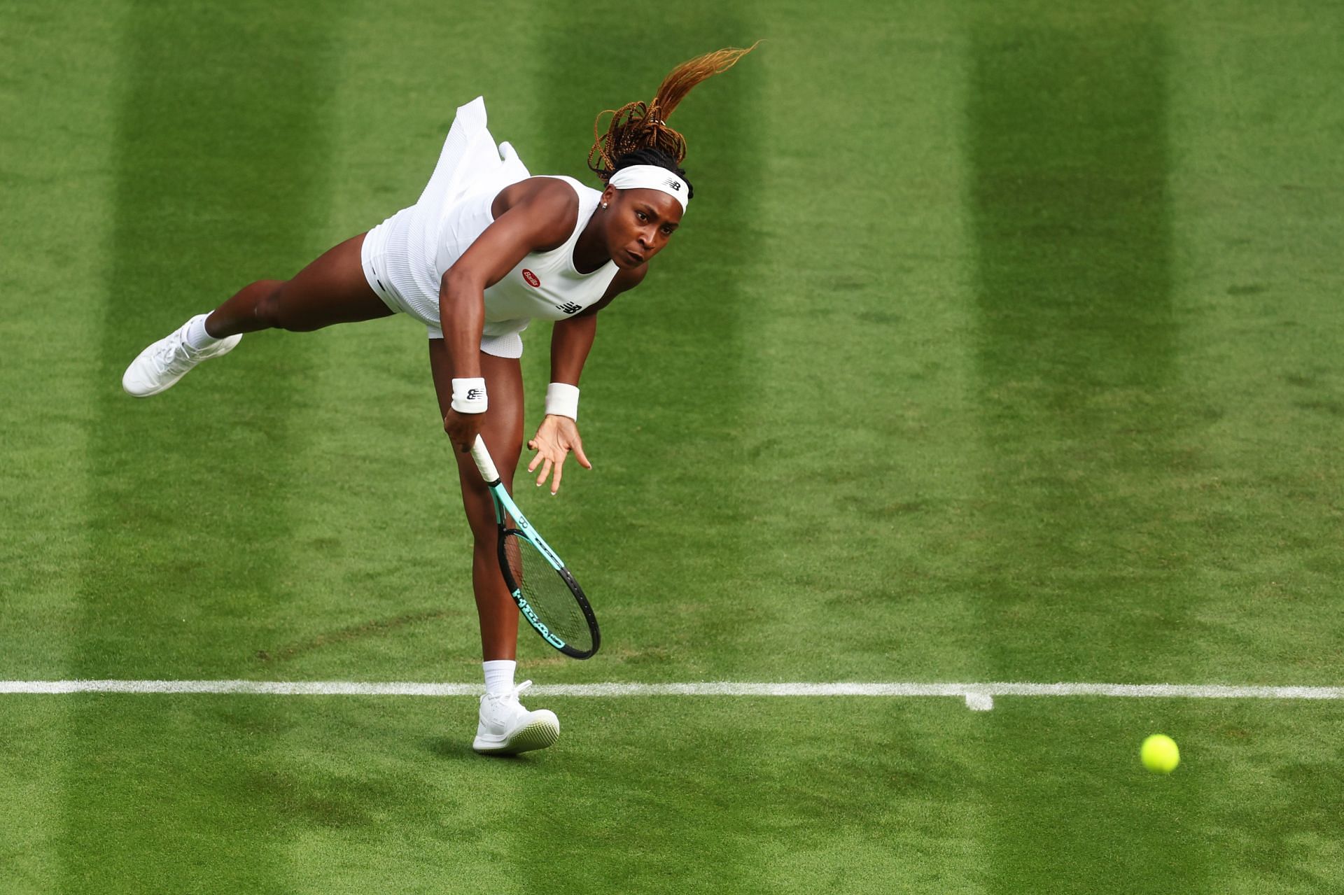 Coco Gauff at the 2023 Wimbledon Championships