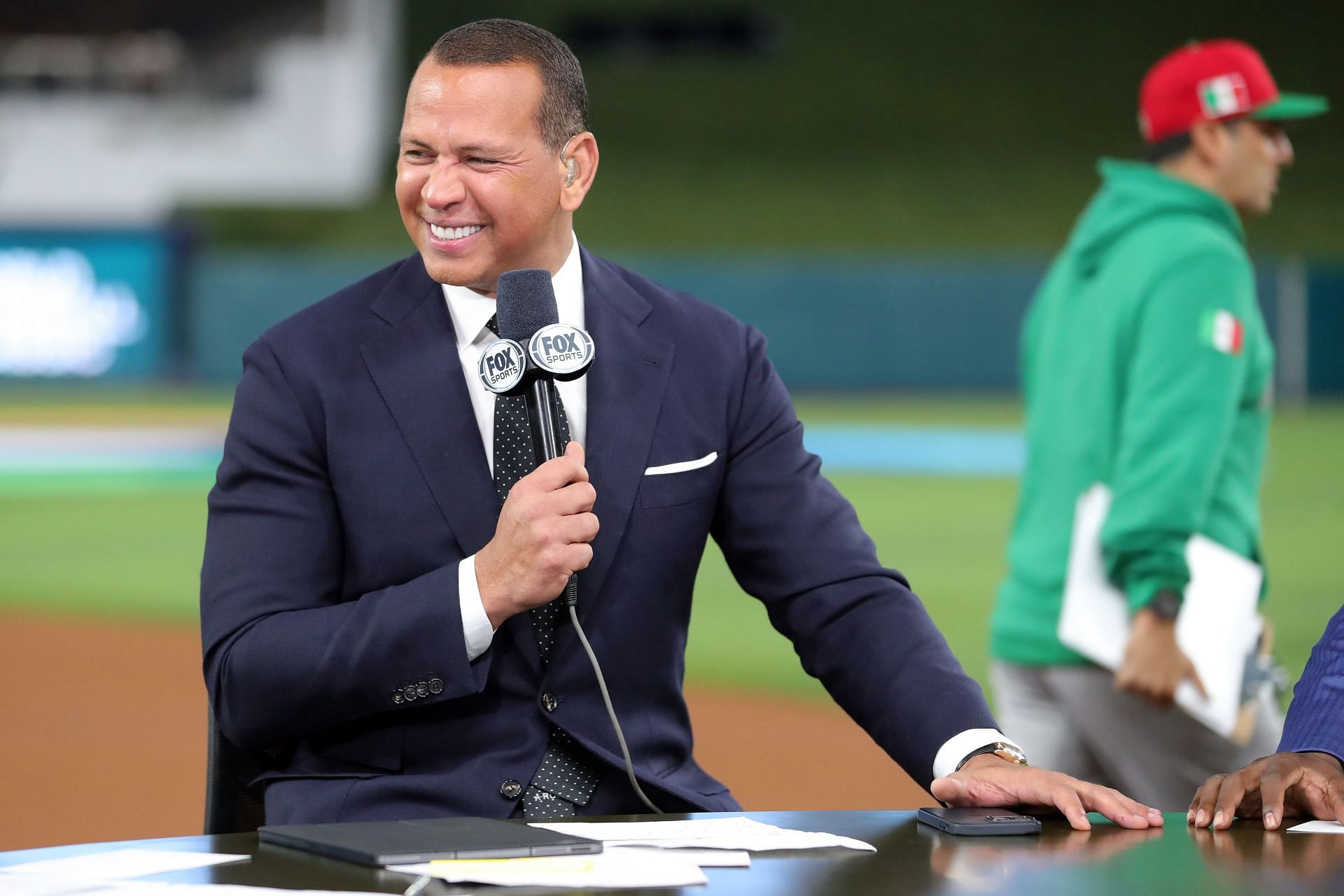 Rodriguez speaks prior to the World Baseball Classic Semifinals between Team Japan and Team Mexico at loanDepot park