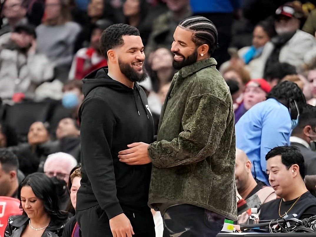 Former Toronto Raptors star point guard Fred VanVleet and Canadian rapper Drake