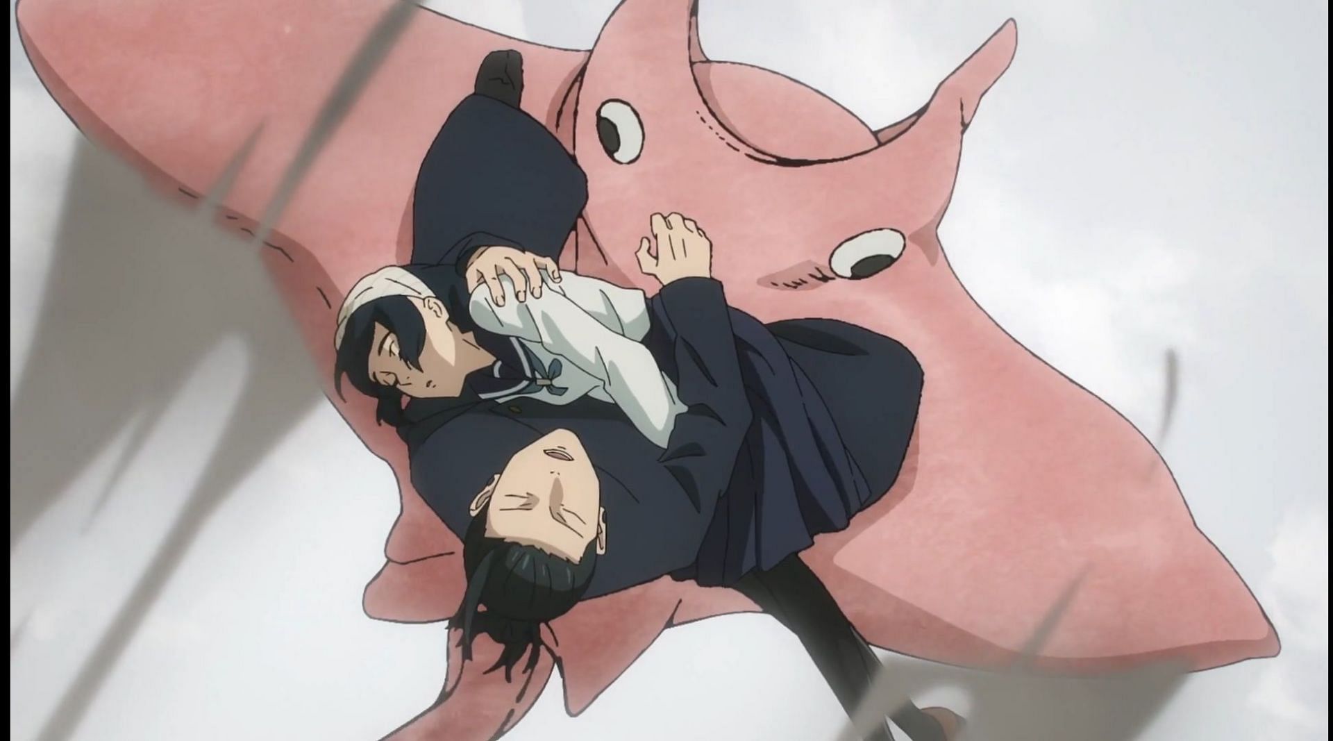 Geto saves Amanai (Image via Mappa)