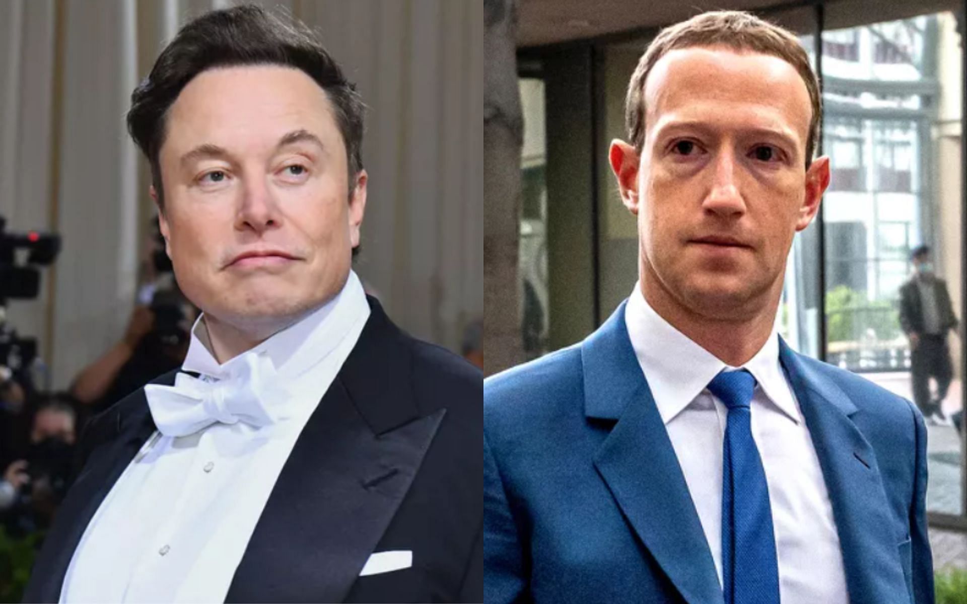 Elon Musk (Left) and Mark Zuckerberg (Right) [*Image courtesy: left and right images via People]