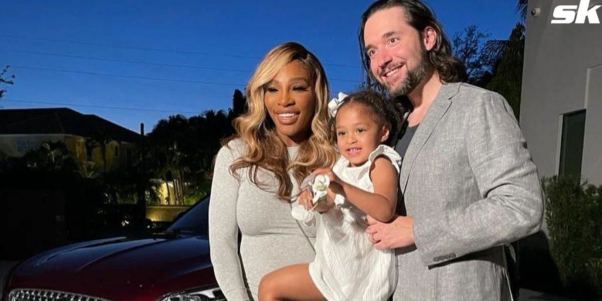 Serena Williams and Alexis Ohanian with their daughter Olympia Ohanian