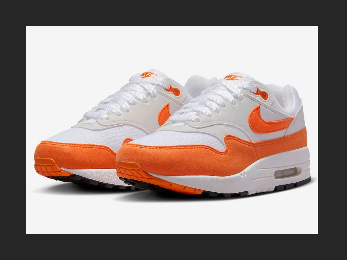 Nike Air Max 1 &quot;Safety Orange&quot; sneakers (Image via Nike)