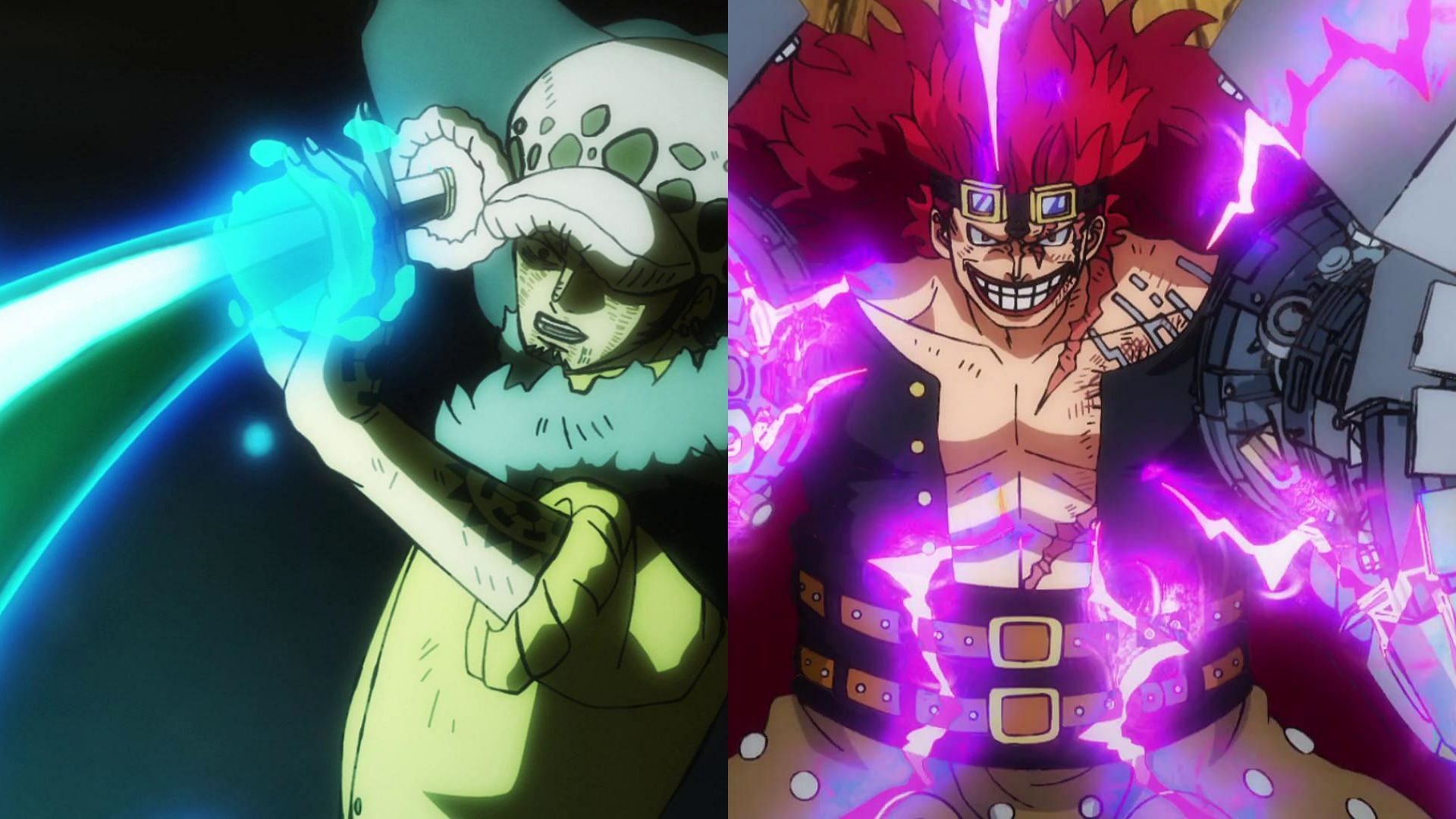 TRAFALGAR LAW e EUSTASS KID combinam ataques e derrubam BIG MOM ( One