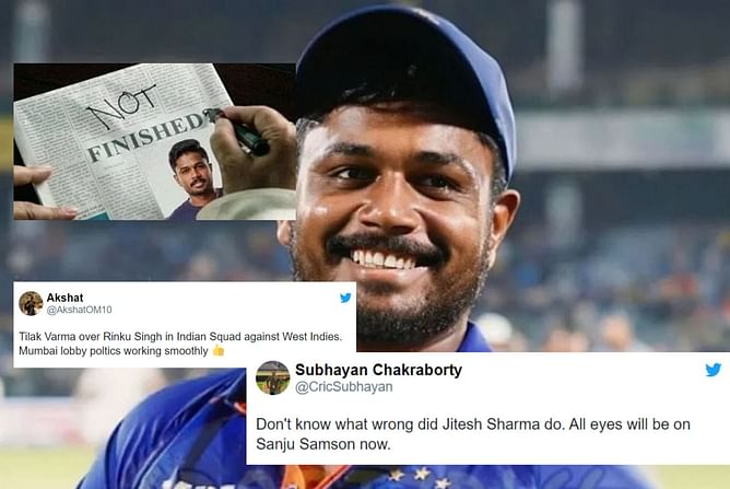 "Pretty Sure, He"ll do Harakiri"- Fans react after Sanju Samson makes a comeback into Indian T20I squad for West Indies tour