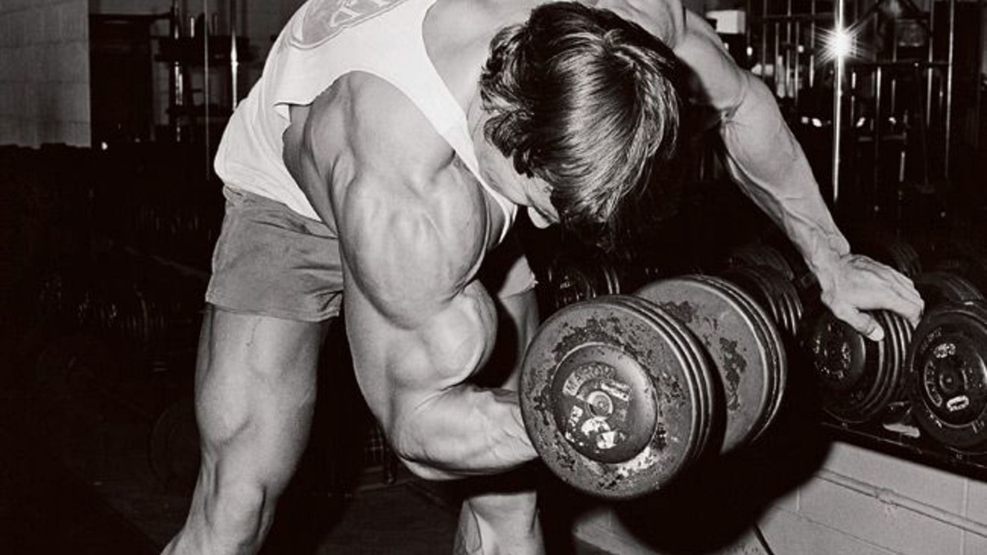 Alternate dumbbell curls. (Image via Pinterest)