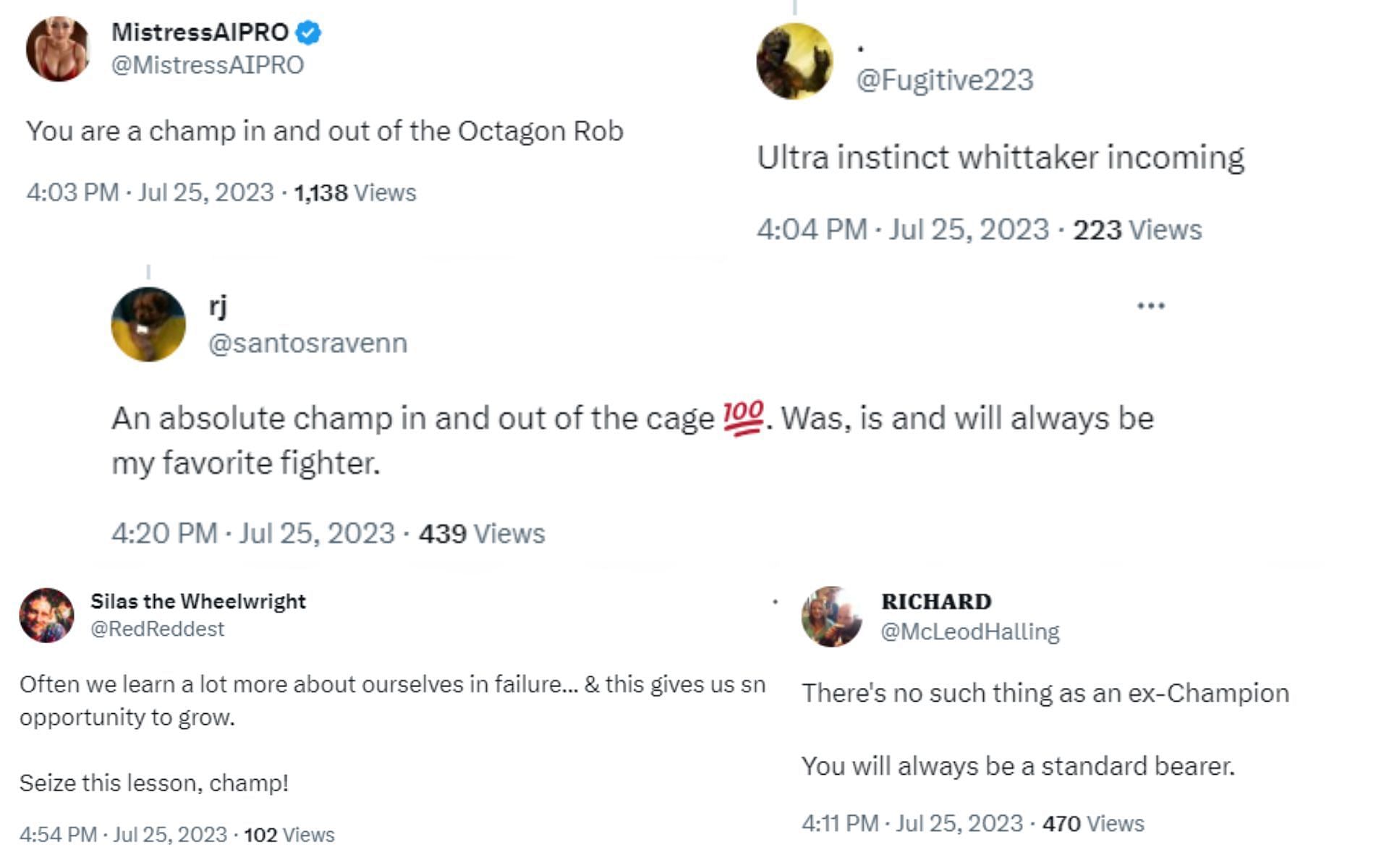 MMA Fans react to Robert Whittaker&#039;s Twitter post