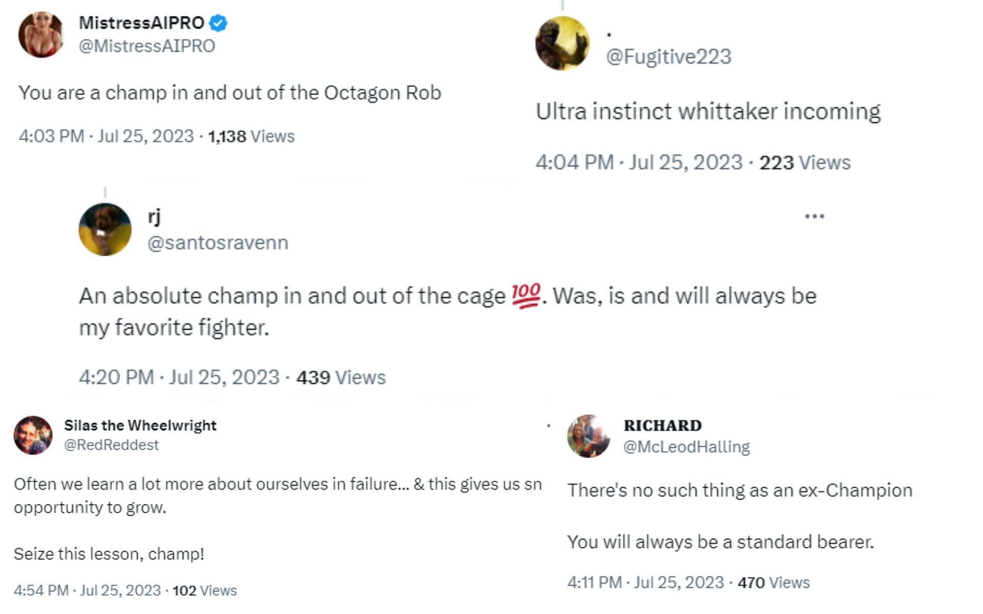 MMA Fans react to Robert Whittaker's Twitter post