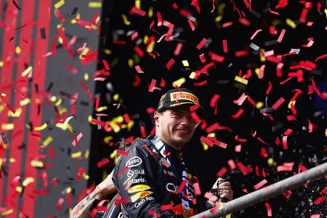 “Luckily nothing happened” - Max Verstappen thankful the rain didn't dent his race as he wins 8th straight F1 GP at Spa