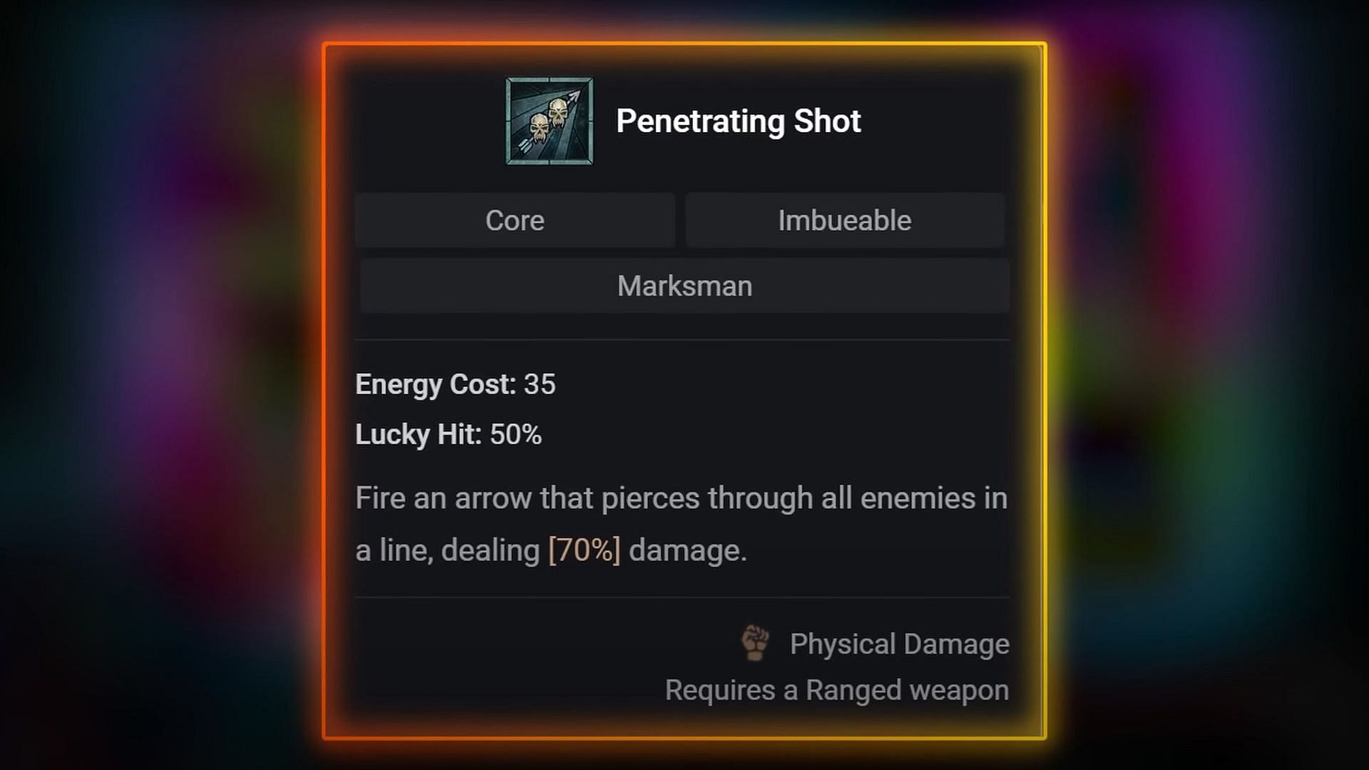 Rogue&#039;s Penetrate skill in Diablo 4 (Image via Blizzard Entertainment)